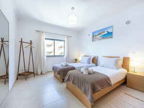 2 bedrooms, iron/ironing board, travel crib, WiFi