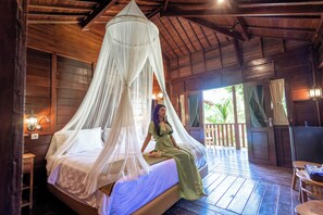 Premier Room, Balcony, Pool View | Desk, laptop workspace, free WiFi, bed sheets - The Dukuh Retreat (Tabanan)