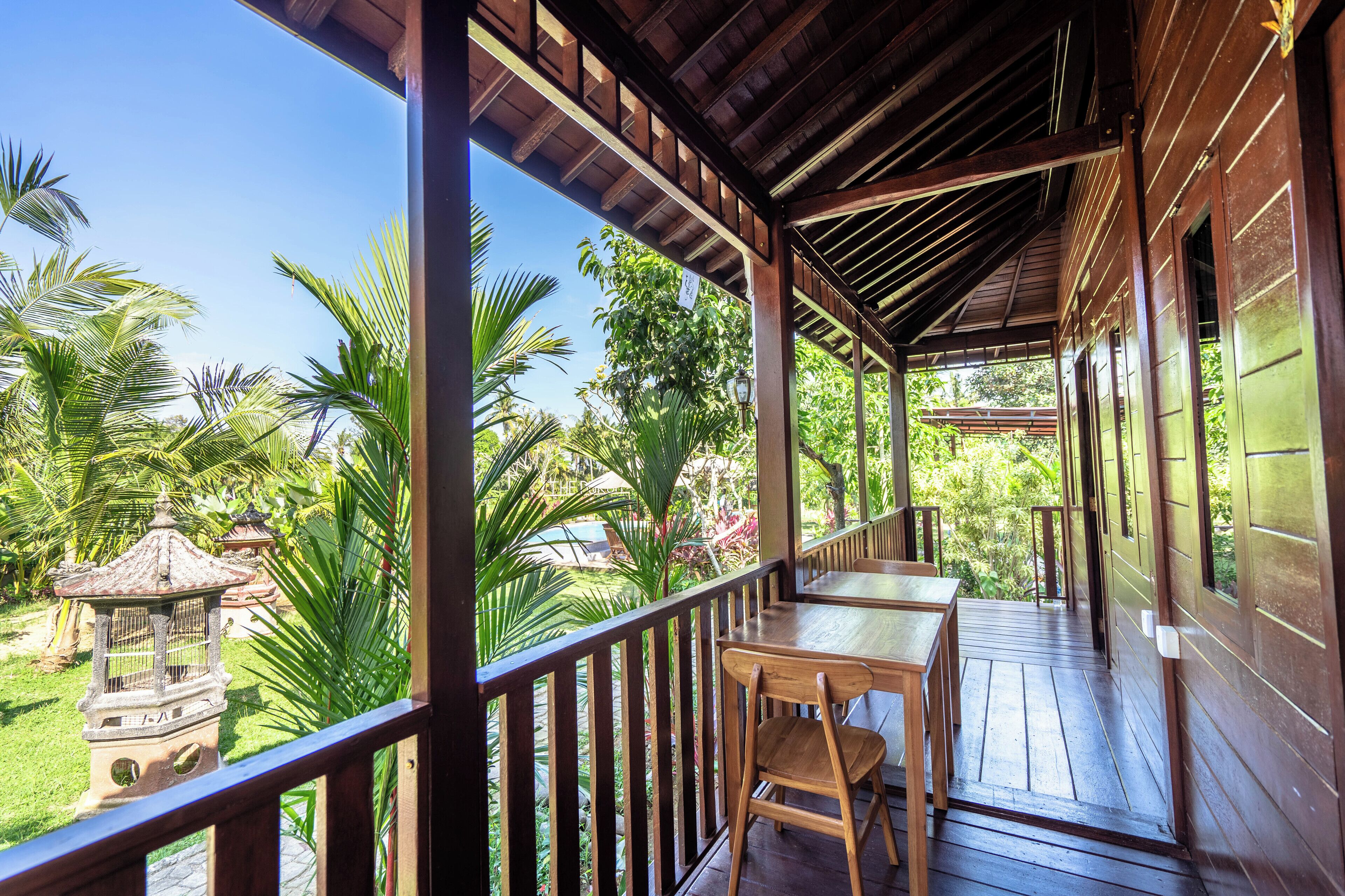 家庭双人房或双床房, 阳台, 花园景观 | 露台