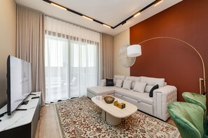 Living area - Oakley Square 1BR Apartment with maid's room (Dubai)