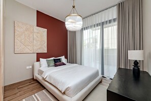 Blackout drapes, iron/ironing board, free WiFi - Oakley Square 1BR Apartment with maid's room (Dubai)