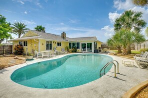 Front of property - Swim, Fish & Walk to Shore: Ormond Beach Home! (Ormond Beach)