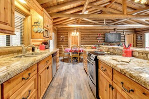 House (2 Bedrooms) | Interior - Near Fishing & Hiking: Pinetop Log Cabin w/ Deck! (Pinetop)