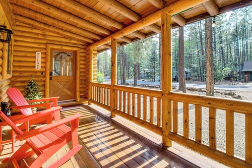 Near Fishing & Hiking: Pinetop Log Cabin w/ Deck!