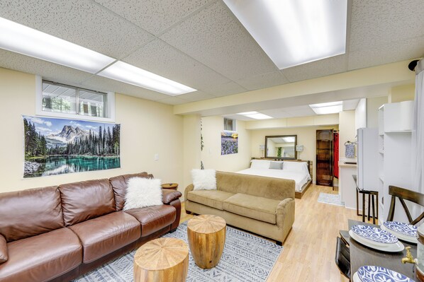 Front of property - 5 Mi to State Park: Studio, Walk to Happy's Inn! (Libby)