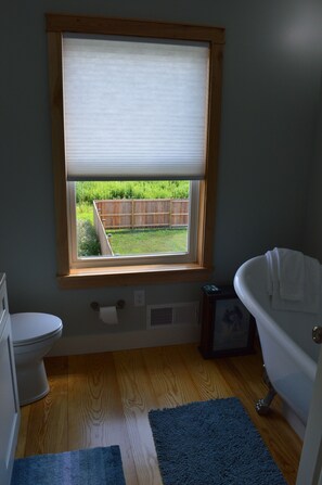 Doccia, asciugamani, sapone, carta igienica