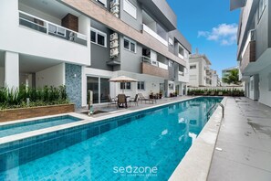 Pool - Apart in Cond. w/ Pool 400m From the Beach Tdb0101 (Florianópolis)