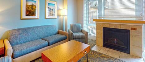 Cheminée, lecteur de DVD