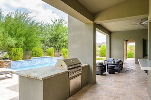 Ferienhaus, 4 Schlafzimmer | Terrasse/Patio