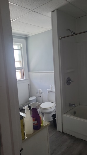 Towels, soap, toilet paper