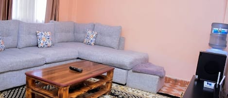 Apartment, 1 Bedroom, Accessible, Smoking | Living room