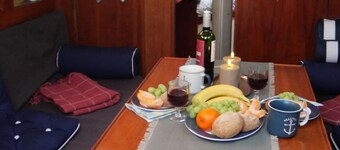 You will always remember your night on this romantic 51 y.o. sailboat S/Y Dione.