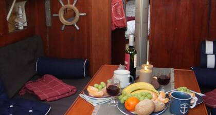 You will always remember your night on this romantic 51 y.o. sailboat S/Y Dione.