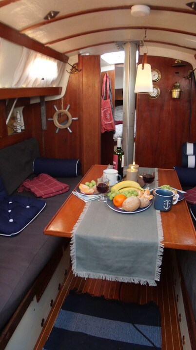 You will always remember your night on this romantic 51 y.o. sailboat S/Y Dione.