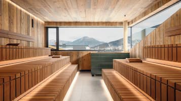 Sauna, steam room, massages