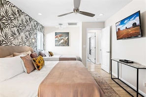 4 bedrooms, iron/ironing board, travel crib, WiFi