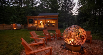 Streamside | Nature-Lux w/ Hot Tub, Sauna, Firepit, Game Area, Beautiful Setting