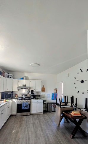Microwave, oven, stovetop