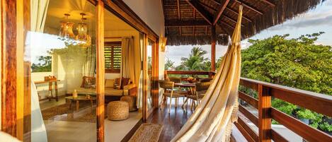 Premium-huoneisto, 2 makuuhuonetta, parveke | Terassi/patio