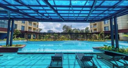 Plushy Nivla haven with pool+gym+mini mart yaya