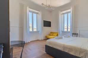Dreibettzimmer, Stadtblick