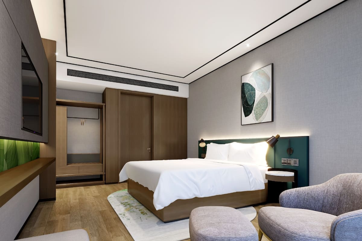 Superior Suite, 1 King Bed | Living area