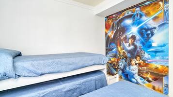 2 slaapkamers, een strijkplank/strijkijzer, wifi, beddengoed