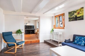 TV, fireplace, DVD player, stereo - Holiday Home 'Rebsteige' with Mountain View, Balcony and Wi-Fi (Ihringen)