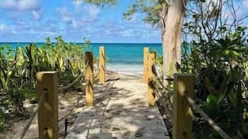 Chaises longues, serviettes de plage