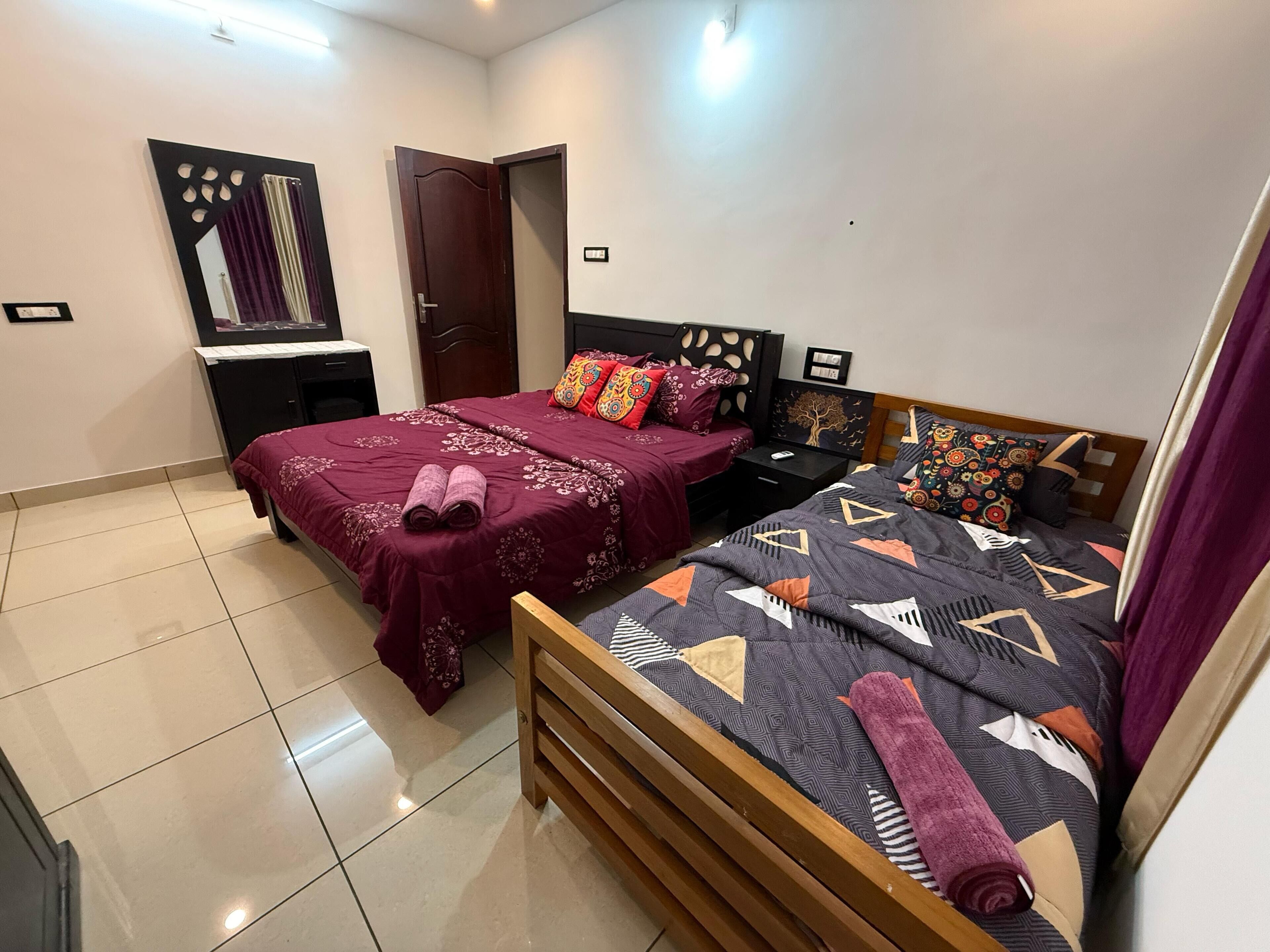2 bedrooms, WiFi, bed sheets