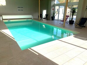 Indoor pool, a heated pool