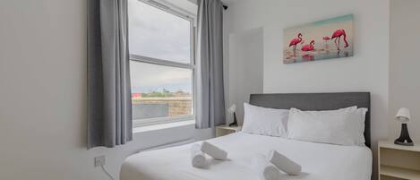 1 bedroom, iron/ironing board, Internet, bed sheets