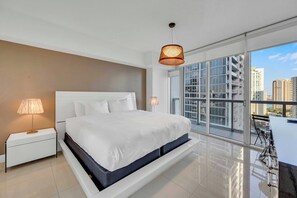 Desk, iron/ironing board, WiFi