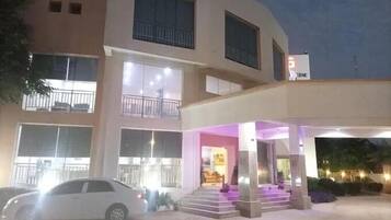 Front of property - evening/night