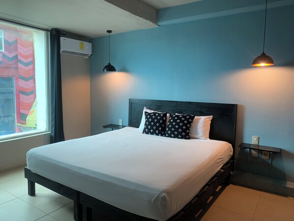 Superior-rum - utsikt mot staden | Individuell inredning, gratis wi-fi och sängkläder