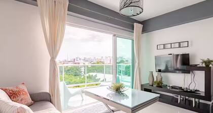 Hermoso apartamento con vista a la ciudad