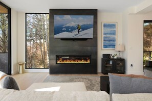 Smart TV, fireplace, offices