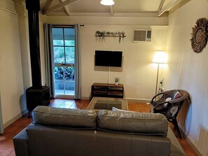 TV, fireplace, DVD player