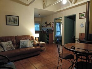 TV, fireplace, DVD player