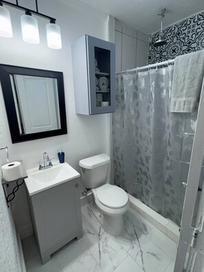 Shower, towels, soap, shampoo - Dallas - Studio in Bishop Arts - Pet Friendly! (Dallas)