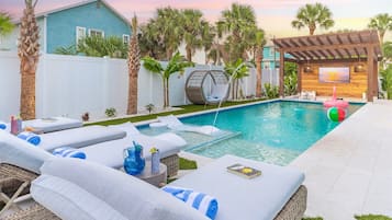 Una piscina climatizada