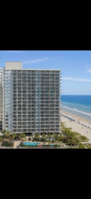 Exterior - 3-bedroom apartment in terrific Myrtle Beach with AC, fitness room (Myrtle Beach)