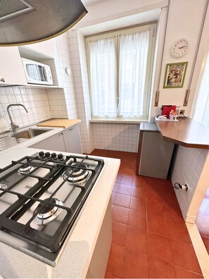 Microondas, horno, placa de cocina y lavavajillas