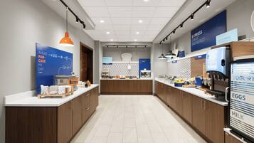 Free daily self-serve breakfast