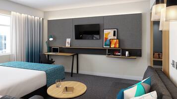 Hypo-allergenic bedding available, memory foam beds, minibar
