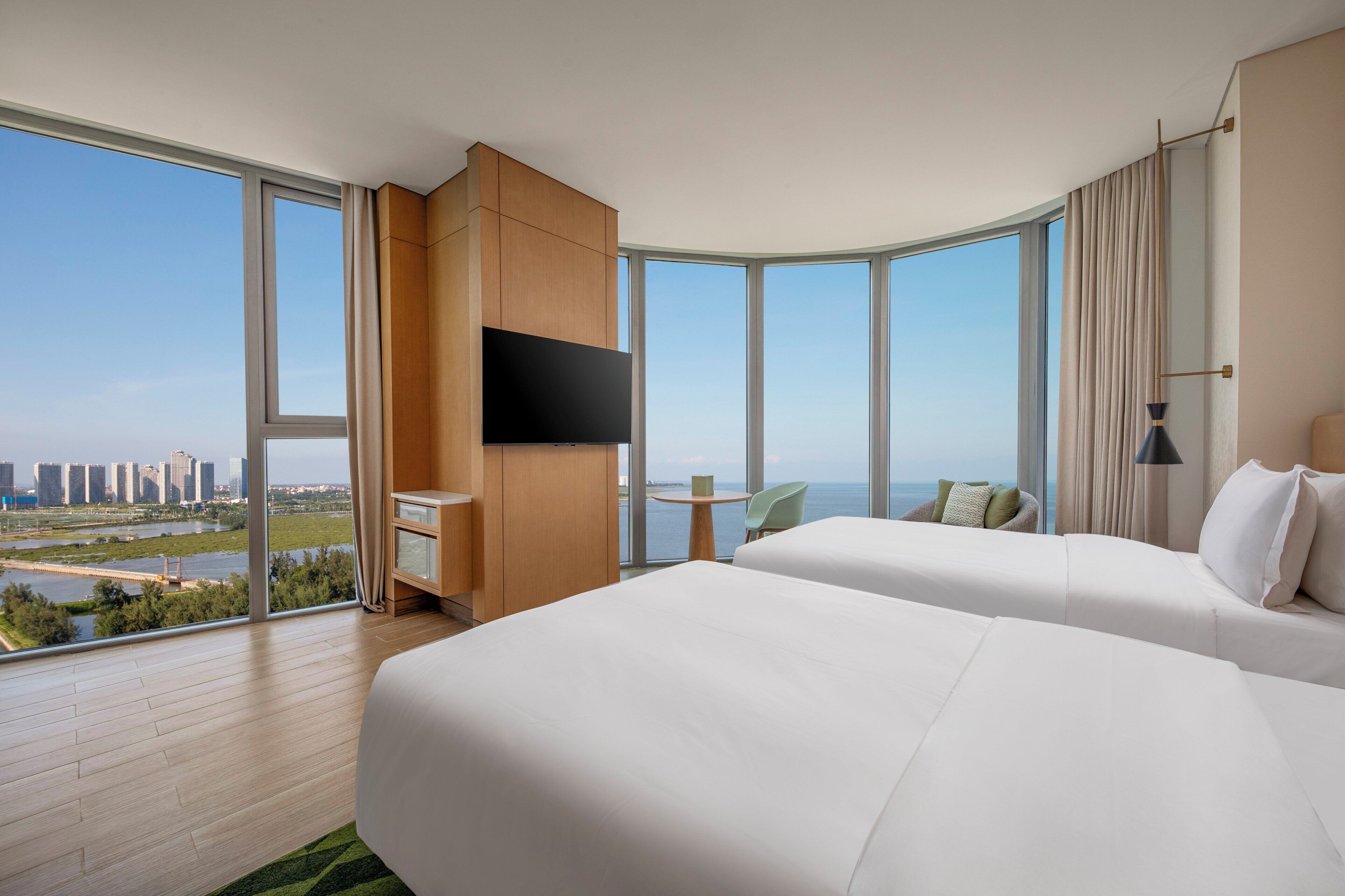 Habitación Premium, 2 camas dobles, frente al mar
