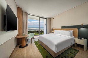 Chambre Premium, 1 très grand lit, en front de mer