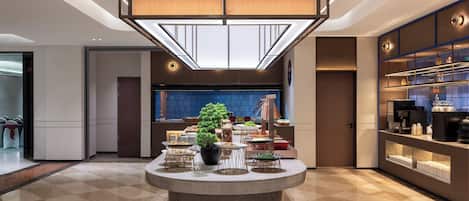 Free daily buffet breakfast