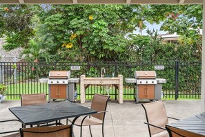 콘도, 퀸사이즈침대 2개 (Kailua Bay Resort#2-306) | 야외 식당