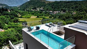 A heated pool